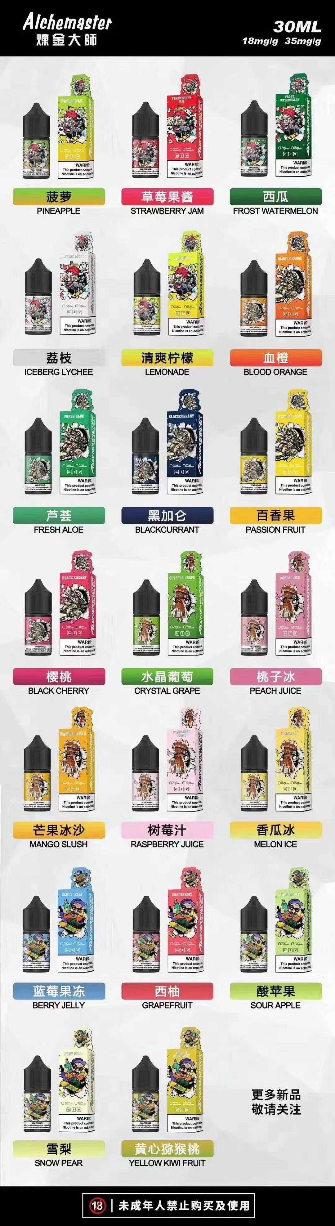炼金大师系列 【丁盐小烟油】有哪些口味；价格是多少