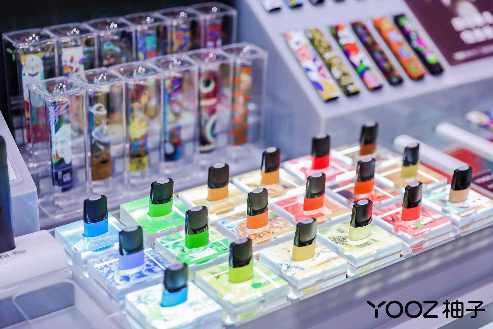 YOOZ柚子新品4代X系列、5代UNI系列亮相IECIE深圳雾化科技节