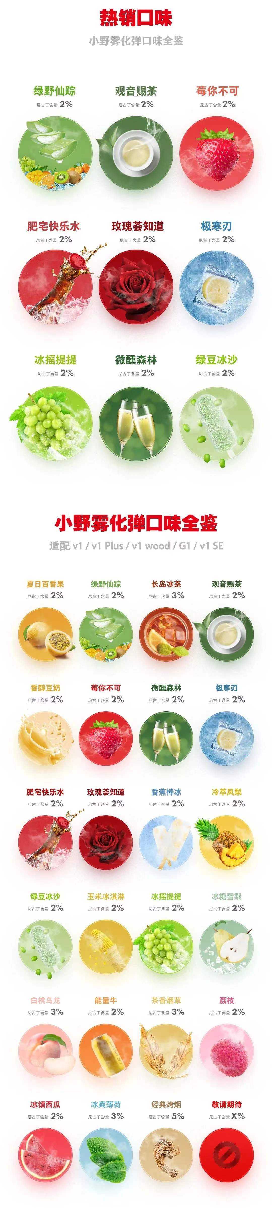 vvild小野烟弹口味排行榜，附小野烟弹口味测评