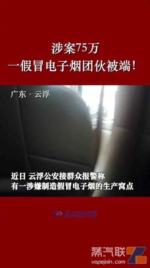 广东云浮警方打掉一涉案75万假冒电子烟团伙