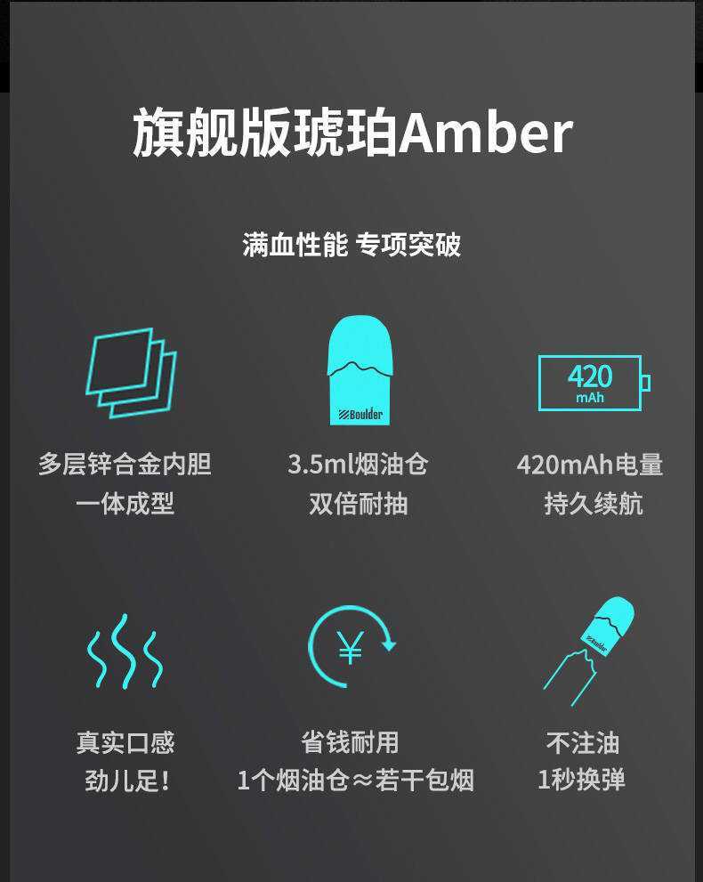 Boulder铂德-琥珀套装产品参数-图赏评测-烟弹介绍