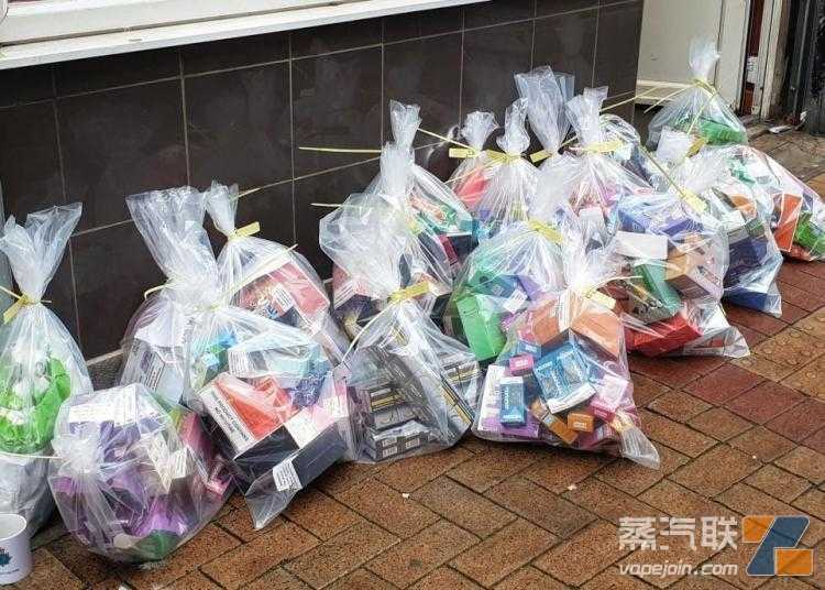 英国圣哈伦斯市查获大量非法电子烟 英国圣哈伦斯市查获大量非法电子烟