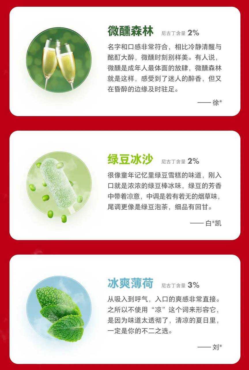 一张图全面介绍小野电子烟口味，好抽的烟弹全面了解，总有一款适合你！